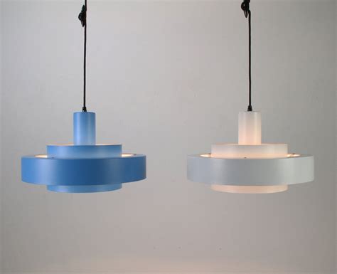 Danish Design Blue Pendant Light By Jo Hammerborg