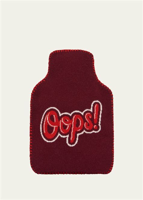 Anya Hindmarch Oops Red Hot Water Bottle Cover Editorialist