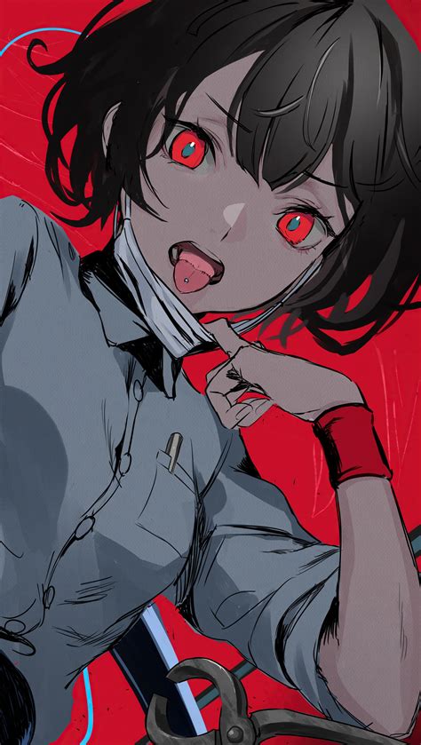 Anime Girl Red Eyes Wallpaper 8k Hd Id11289