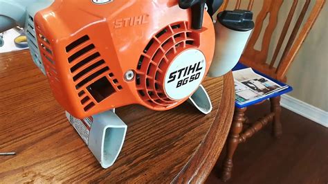 The motor turns a fan which blows high velocity air out of a tube. Stihl BG50 Leaf Blower Problem - YouTube
