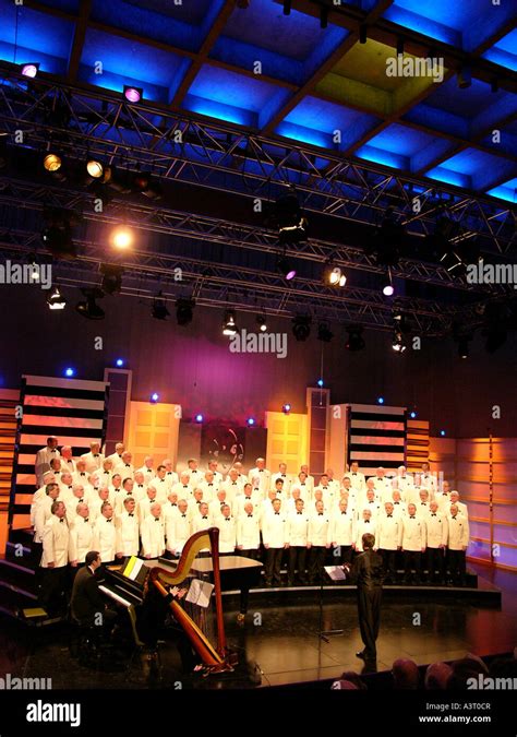 Welsh Male Voice Choir Singing High Resolution Stock Photography And