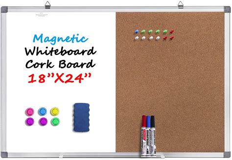 Magnetic Whiteboard And Cork Board Combination Board Dry Erase Board