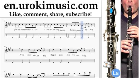 Clarinet Lessons Carly Rae Jepsen Call Me Maybe Sheet Music Tutorial Part2 Um 352 Youtube