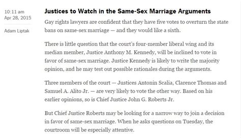 Recap Of Same Sex Marriage Arguments At Supreme Court The Progressive