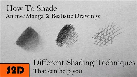 How To Shade Both In Animemanga And Realistic Drawings Youtube