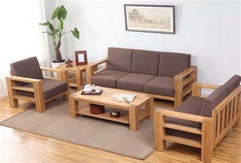 Polished Fabello Wooden Sofa Set Size Multisizes Feature High