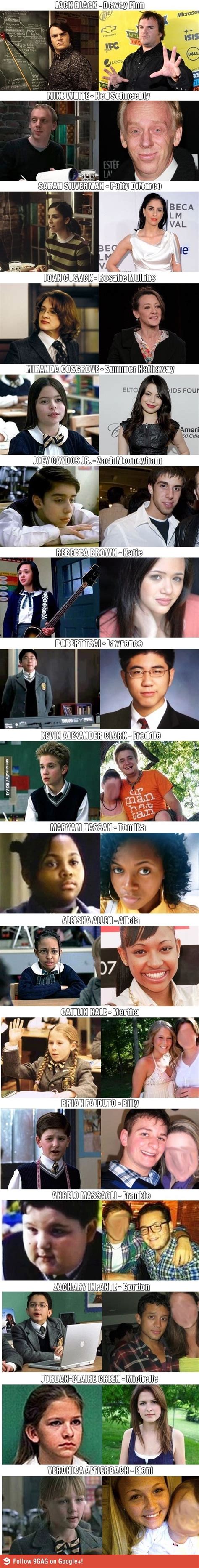 Film critic leonard maltin swears this movie gets more meaningful with time, especially one quote in particular. School Of Rock Cast - Then and Now | School of rock, Best funny pictures, Emotional movies