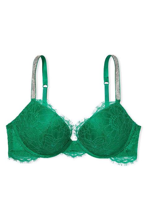Buy Victorias Secret Lace Shine Strap Plunge Push Up Bra From The