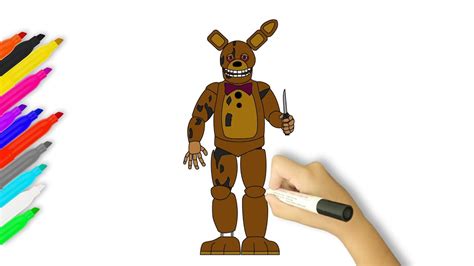 How To Draw Spring Bonnie Five Nights At Freddys Movie Youtube