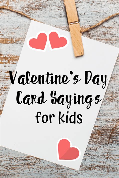 All the jewellery, watches, lingerie, and funny/cheesy gadgets… a valentine's day email from benefit. Valentines Day Card Sayings for Kids - Views From a Step Stool