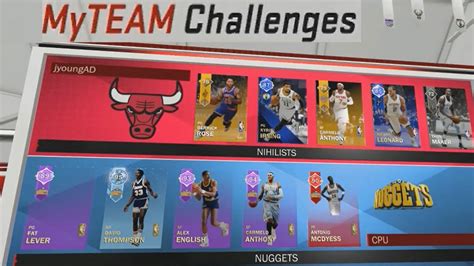 Nba 2k18 Myteam Schedule Challenge Vs All Time Denver Nuggets Team