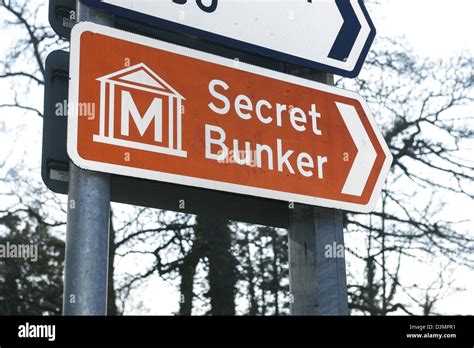Brown Secret Bunker Sign Hi Res Stock Photography And Images Alamy