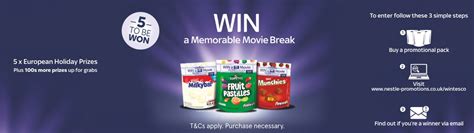 Nestle Win A Memorable Movie Break Plus 100s More Prizes Tesco