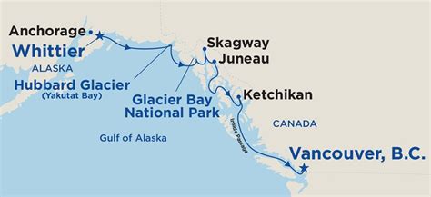 Alaska Cruise From Seattle Map United States Map