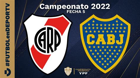 River Plate Vs Boca Juniors Fecha 5 Campeonato Femenino Ypf 2022