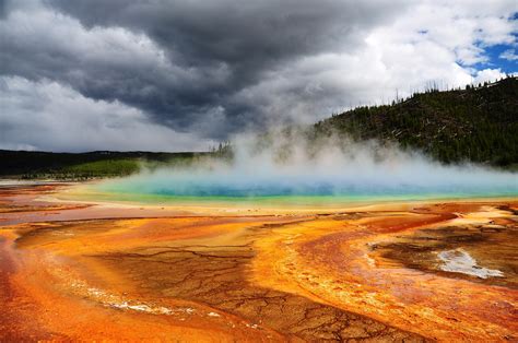 Grand Prismatic Spring Yellowstone National Park Wyoming Us 4288 X
