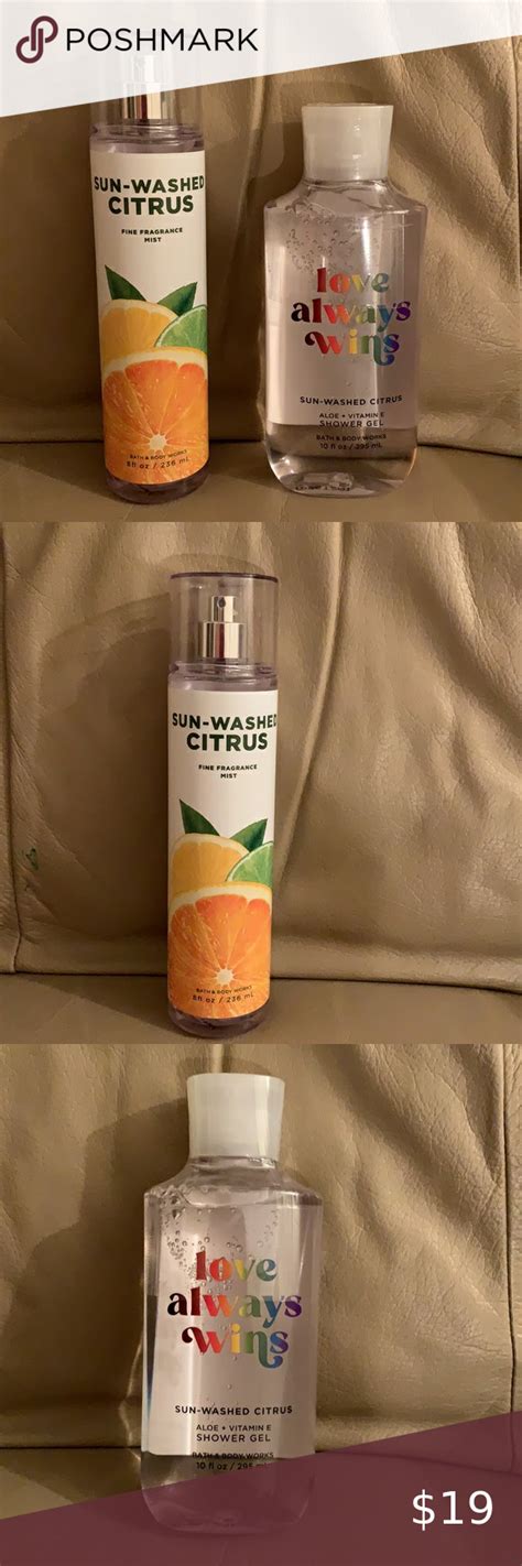 Bath And Body Works Sun Washed Citrus 2 Pieces Bath And Body Works