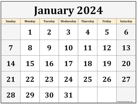 January 2024 Calendar For Word New Latest Famous Calendar January 2024