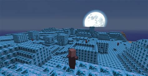 Npc Village Made Of Diamond Blocks Minecraft Project