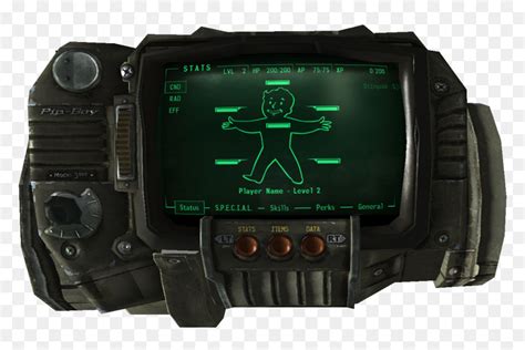 Nukapedia The Vault Fallout 3 Pip Boy Hd Png Download 1352x917 Png