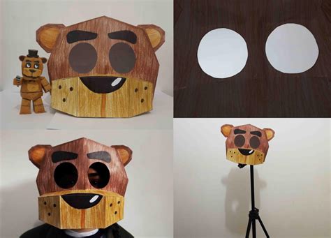 Five Nights At Freddys Freddy Mask Papercraft By Adogopaper On Deviantart