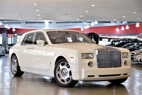 2009 White Rolls Royce Phantom Sedan