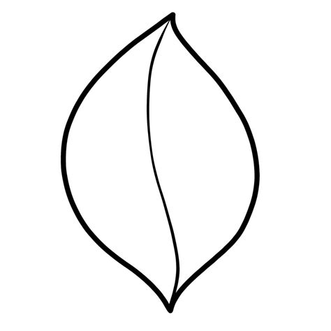Img6790 Leaf Drawing Floral Illustrations Simple Shapes Coloring