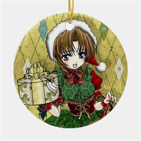 Anime T Girl Christmas Ornament Uk