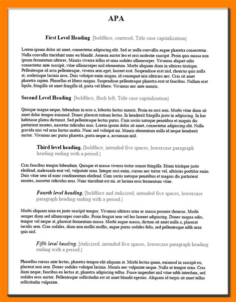 This not only simplifies the task of formatting headings but also ensures that headings are coded appropriately in any electronic version of the paper, which aids readers who use. Apa Heading Example