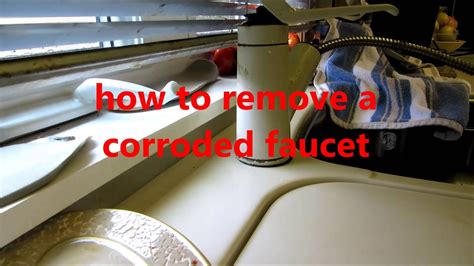 Find out how to remove an older fixture and install a new one in simple, manageable steps. plumbing how to remove a corroded kitchen sink faucet ...