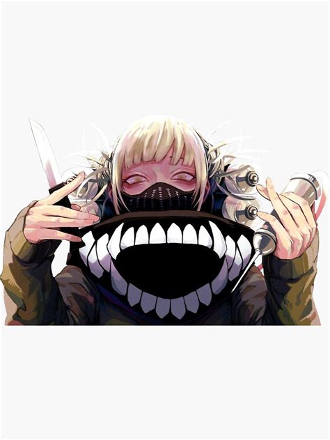 Himiko Toga Stickers Poster Sticker By Neidone Redbubble