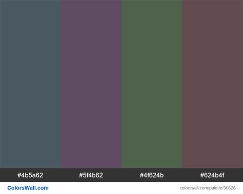 Tetradic Colors Scheme Fiord Color 4B5A62 Hex ColorsWall