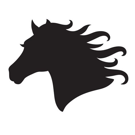 Horse Head Stencil Clipart Best