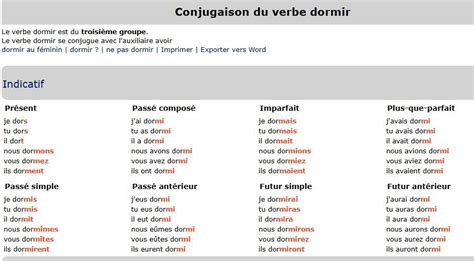 Verbe Dormir Au Présent - A Verbes Comme Dormir Au Present B Verbes