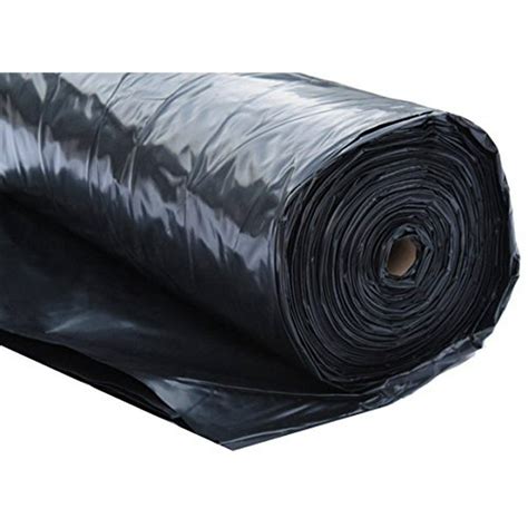 6 Mil Polyethylene Black Plastic Poly Sheeting Roll 20 Ft X 100 Ft