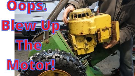 John Deere Snowblower Engine Swap Part Disassembly And Removal