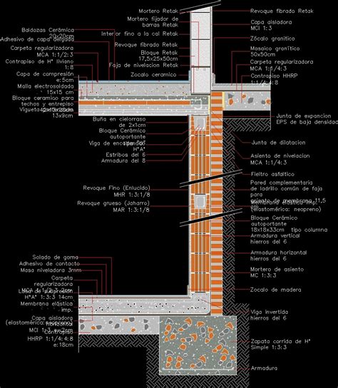 Basement Wall Dwg Detail For Autocad Designs Cad