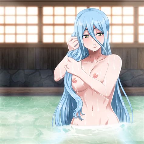 Rule 34 1girls Azura Fire Emblem Bath Bathing Blue Hair Breasts Completely Nude Female