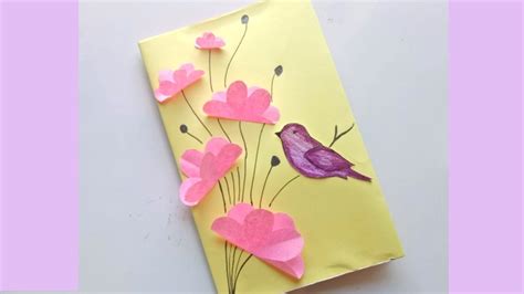How to make a thank you card. How to Make Greeting cards / Thank you card ideas - YouTube | How to make greetings, Handmade ...