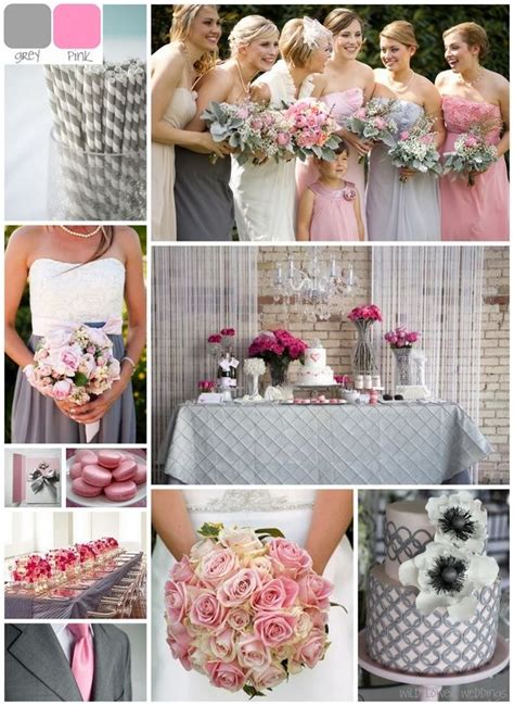 Wildflower Weddings Blog Inspiration Board Grey And Pink Wedding