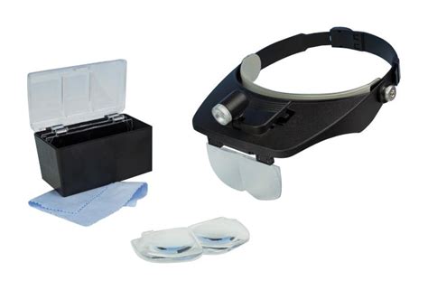 lc1764led lightcraft led headband magnifier kit with bi plate magnification