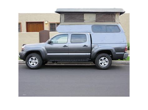 Sleek Snugtop Like Fitted Pop Up Camper Shell For Double Cab Tacoma
