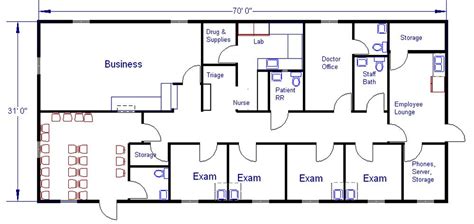 Modular Buildings And Mobile Offices Office Floor Plan Medical