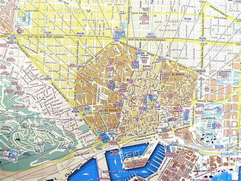 Barcelona tourist map - Full size | Gifex