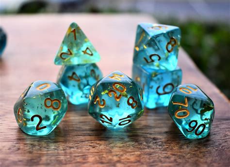Bastion's Treasures Resin DnD Dice Set for Dungeons and | Etsy