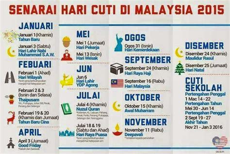 Malaysia Public Holiday 2015 20 Public Holidays 2021 Free Download