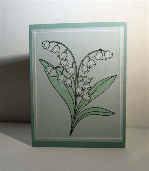 Ohhh Snap Papertrey Ink Year Of Flowers Lily Of The Valley Cards