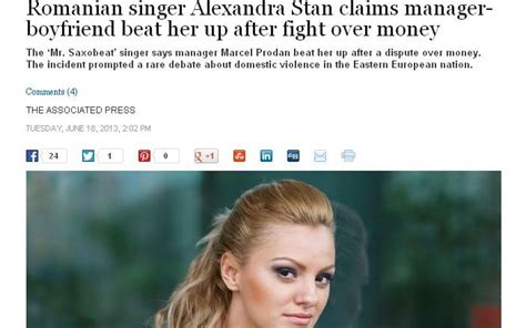 Presa Din Sua Despre Alexandra Stan Incidentul Naste O Dezbatere