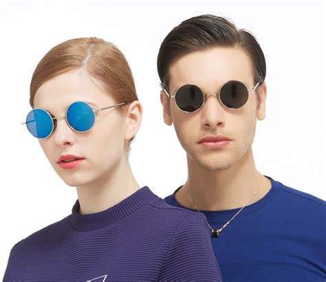 Luxury Brand Designer Retro Round Sunglasses Men And Women Anti Uv400 Fashion Woman Chinese