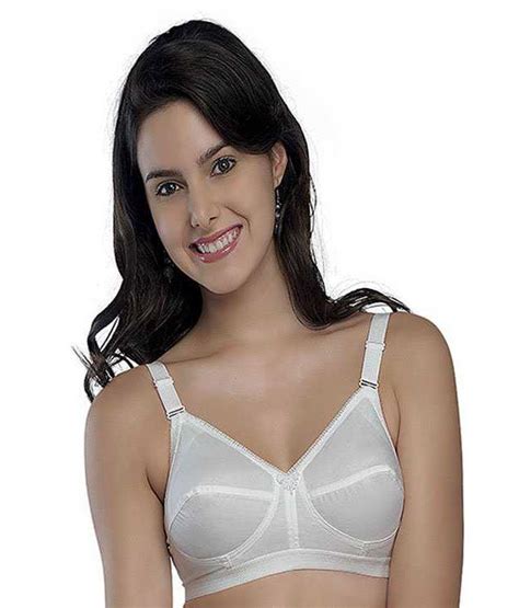 buy trylo sarita white cotton non wired bra pack of 3 online at best prices in india snapdeal